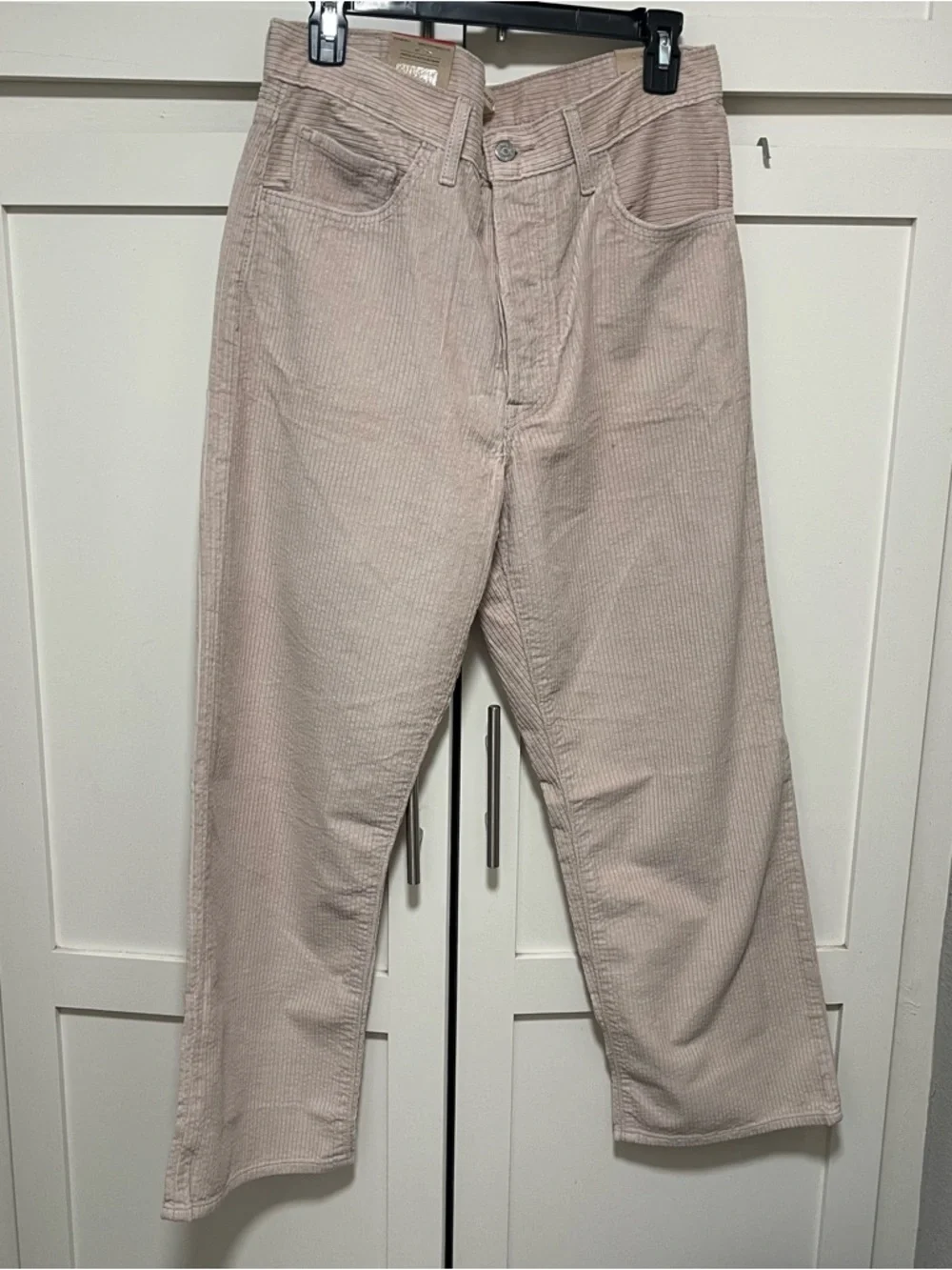 NWT Levi's Premium RIBCAGE STRAIGHT ANKLE CORDUROY WOMEN'S PANTS Sz 31x27 - Picture 9 of 13
